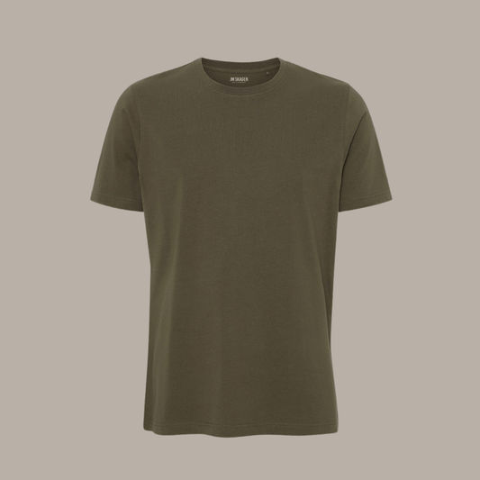 100% Økologisk Bomulds T-shirt, lavet i et Regular Fit, i en lækker Army Grøn